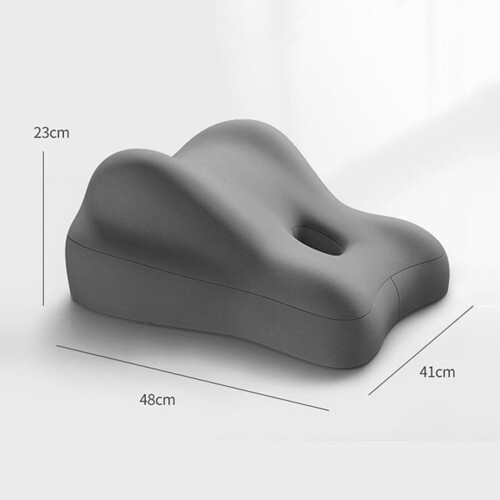 Butt Cushion Multifunctional Support Pillowcase Foam Pillow for Home (Dark Grey) 1