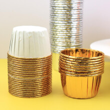 Large Maffin Cup Roll-up Cupcake Cups Golden Silver Cake Cups Maffin Baking Maffin Cup