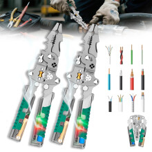Electrical Pliers with Voltage Tester and Wire Stripper 1pc