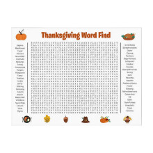 Word Search Poster Set Thanksgiving Christmas 2-Pack 2x3 Ft