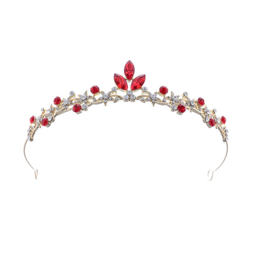 Couronne de strass pour enfants, en alliage léger