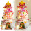 Mini sapin de Noël de bureau 28 cm avec étoile dorée 1