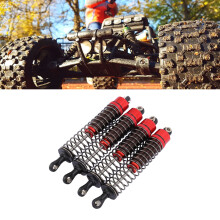4 Stück Aluminiumlegierung RC Stoßdämpfer 100mm für 1/10 RC Autos Rot