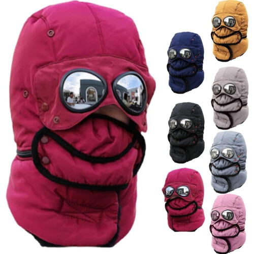 Vintervärmemössa med glasögon och avtagbar mask, 1-pack