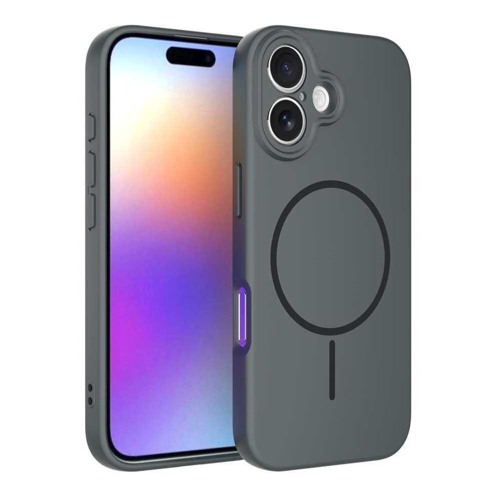 Magnetic Case For Iphone 17, Magsafe Compatible, Full Lens Protection, Rugged Military-Grade Drop Defense, Slim Matte Translucent Black 9422877938483