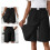 Women's Stylish Polyester Skort With Pockets-dark blue L 4