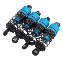 4 Stück 55mm Aluminiumlegierung Öl RC Auto Stoßdämpfer Blau für 1/10 Maßstab
