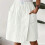 Trendy Summer Polyester Blend Shorts Skirt-light gray M 5