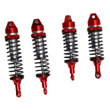 Aluminiumlegierung RC-Dämpfersatz für 1/10 Scale Traxxas Slash 4x4, Rot Silber