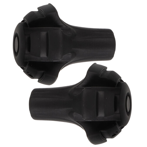 Pretyzoom cane tips replacement black plastic 2 pcs