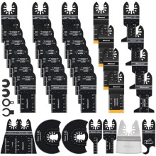 Kit d'outil multifonction oscillant pour métal et plastique, 40 pièces