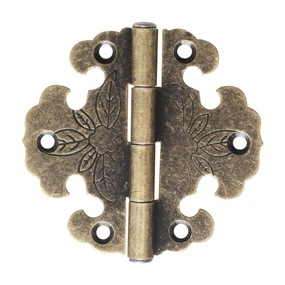 10Pcs Box Furniture Hardware Round Hinge Cabinet Jewelry Decorative Hinges Tool Antique For Cupboard Door 9422877939879