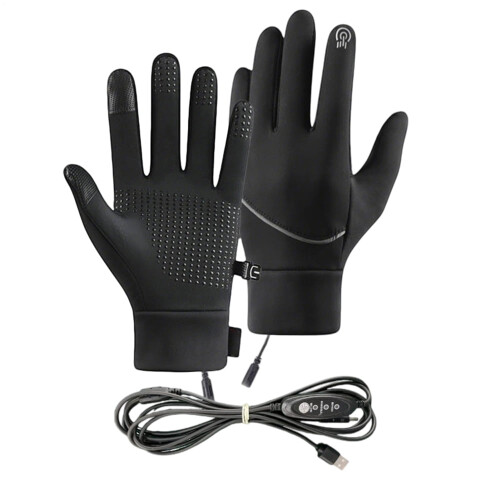 Gants chauffants USB tactiles, coupe-vent et étanches