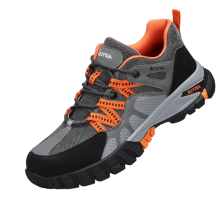 Veiligheidsschoenen voor heren, zomer, ademend, schokbestendig, lekbestendig, lichtgewicht, comfortabel, met stalen neus, modieuze