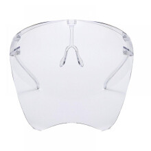 Transparante volgelaatsbril, beschermende bril, spatwaterdicht ruimtemasker, Apple-masker, Space Mirror PC