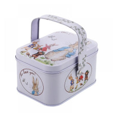Boîte à bonbons en fer-blanc, boîte cadeau lapin, boîte à bonbons Lapin Blanc, emballage boîte à bonbons 1 pièce