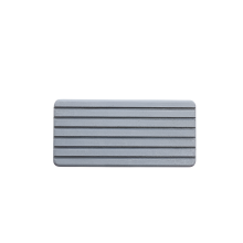 Sous-verre absorbant rectangulaire en diatomite pour salle de bain (1 pièce), idéal pour les toilettes et les hôtels.