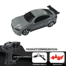 Coche de carreras teledirigido para niños, escala 1/64, tracción a las cuatro ruedas, con modo de hibernación automática, ideal como regalo de