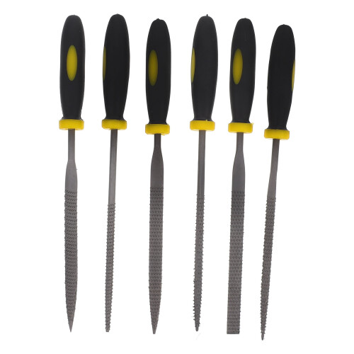 Wood File Tool Rasp Set 6 Pieces Black Steel