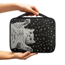 Cat Paw and Star Print Bible Cover – Lightweight Large