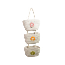 Cartoon Animal 3-Tier Hanging Storage Basket Handmade