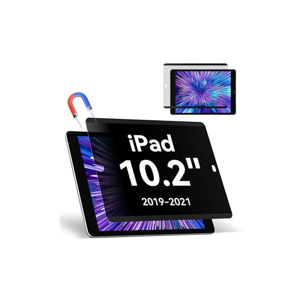 Magnetic Privacy Filter Compatible With Ipad 7Th/8Th/9Th Gen (10.2", 2019Â2021), Anti-Glare, Bubble-Free, Reusable Blue/Light 9152228530898