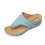 Sky Blue Women's Wedge Sandals Size 41 Lightweight 1