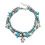 Women's Starfish Anklet Alloy Turquoise Beaded Boho Style 1