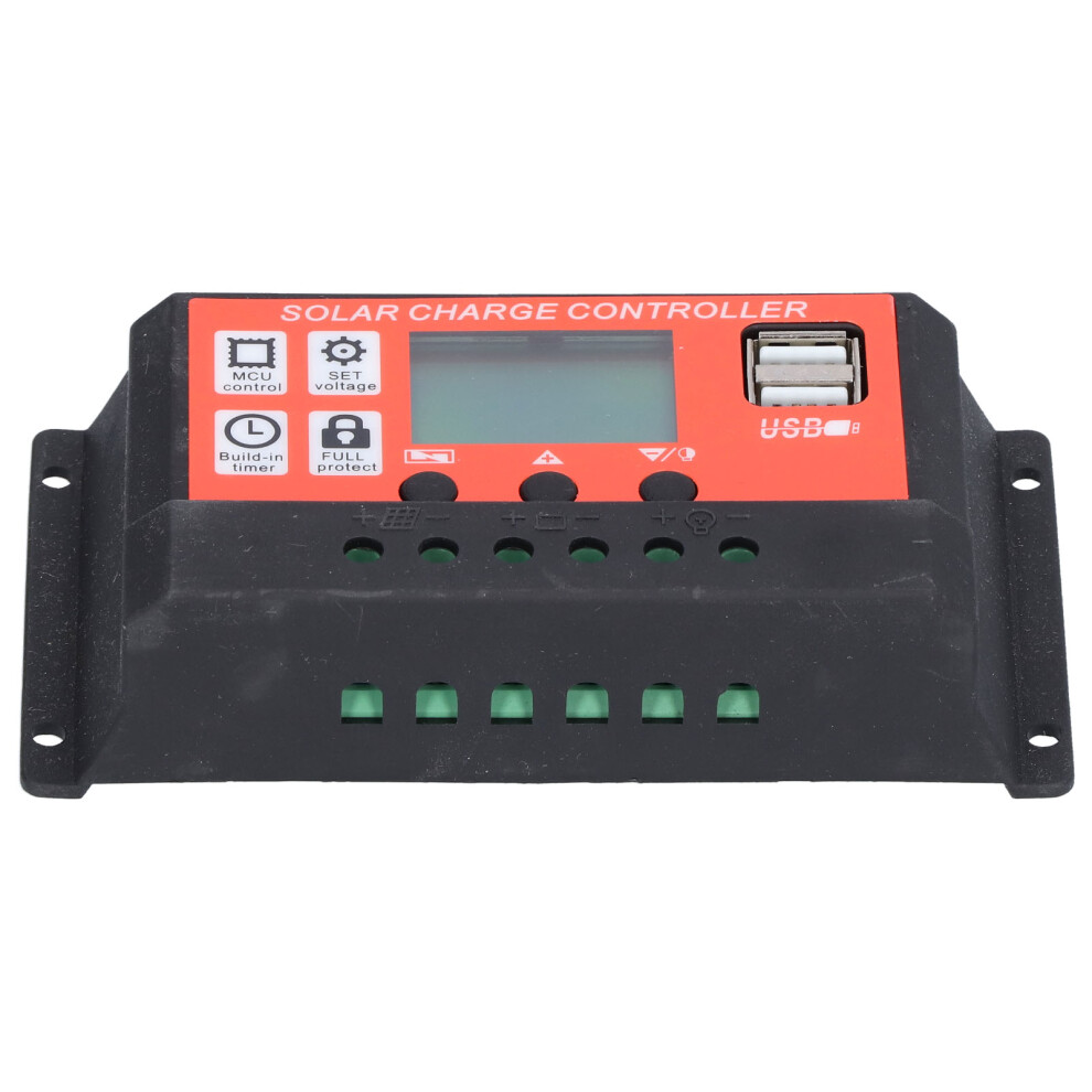 40A 12V/24V Pwm Solar Charge Controller With Lcd, 13.3X6.8x3cm 4141391670949
