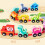 Dinosaur Pull-Along Number Train Wooden Toy 0-9 5