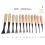 Woodworking Flat Chisel Set - Hardwood Handle Engraving Tools with Multiple Sizes for Professional Wood Carving 6