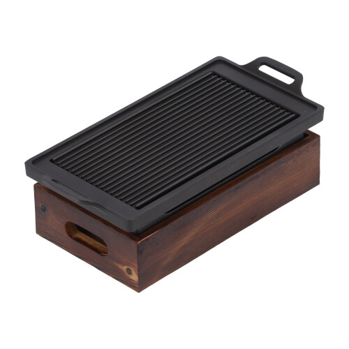 Multi-Function Smokeless Aluminum BBQ Grilling Pan for 3-5 People