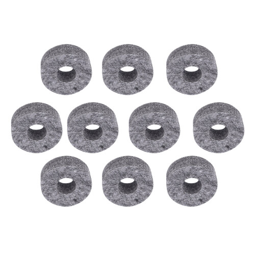 10Pcs Grey Drum Cymbal Felt Pads – Lightweight Replacement, 2.9cm 2