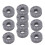 10Pcs Grey Drum Cymbal Felt Pads – Lightweight Replacement, 2.9cm 4