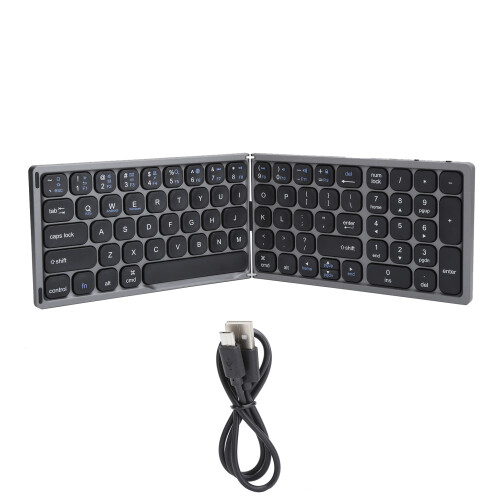 Ultrathin Folding Bluetooth Keyboard for iOS Android Windows, 180mAh 1