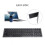 Ultrathin Folding Bluetooth Keyboard for iOS Android Windows, 180mAh 9