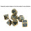 Compact 7pc Table Game Dice Kit 14