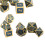Compact 7pc Table Game Dice Kit 12