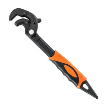 Universal Adjustable Wrench Pipe Wrench With Self Locking Function Double Thread Bottom Pry Bar Design Anti Slip Adjustable Universal Wrench