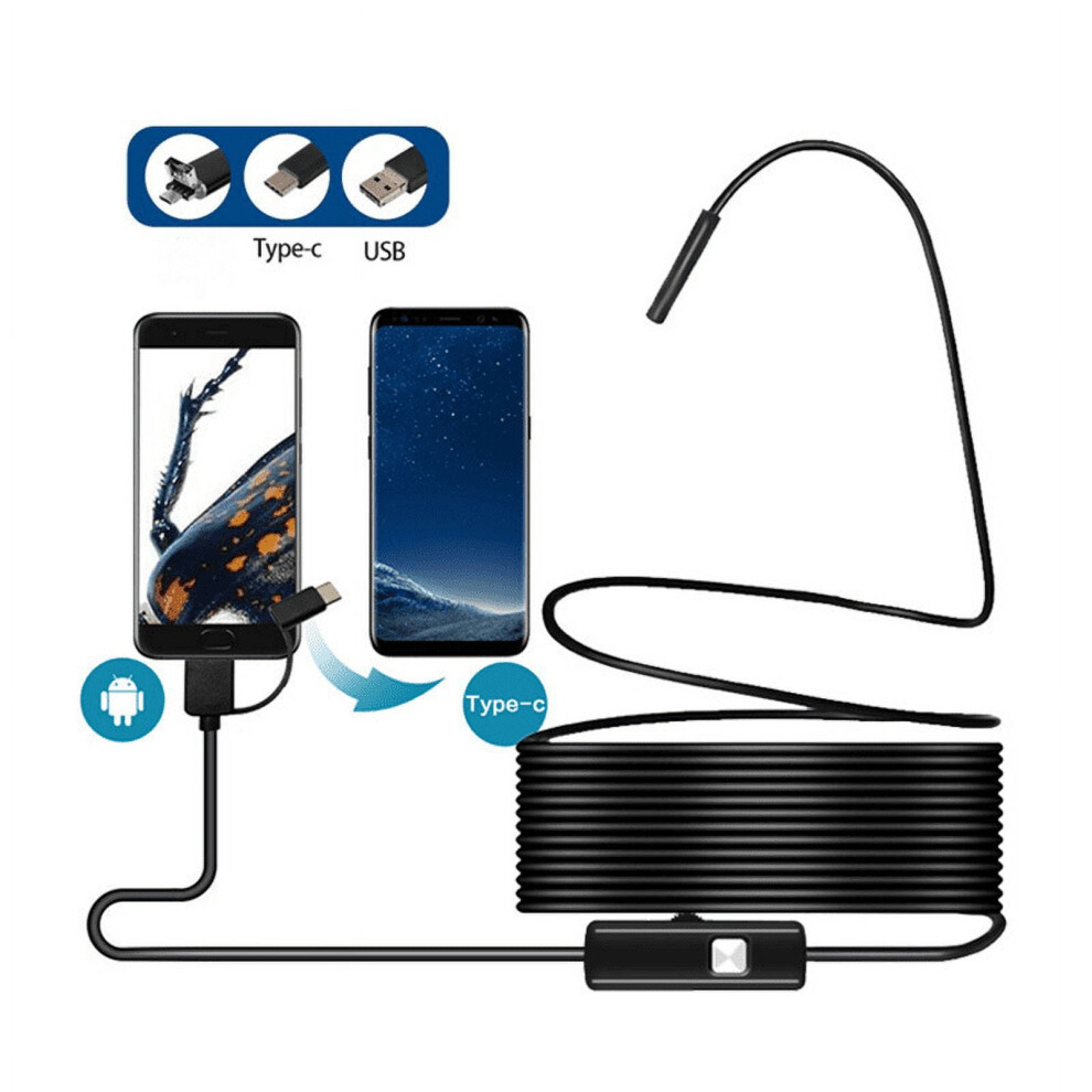 8Mm 3In1 Type-C Usb Android Mobile Phone Endoscope Instrument Hard Wire (2M) 9028731019659
