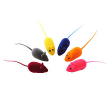 Cat Toys Enamel Plush Mice with Sound 1 Piece