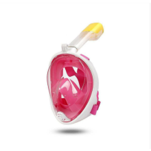 (Pink, L/XL) Full Face Snorkel Mask | Shallow Water Snorkel