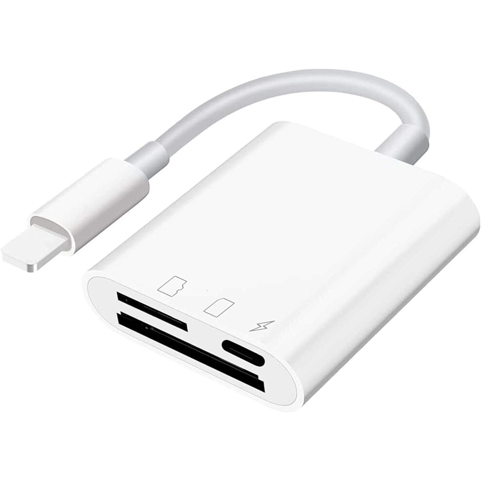 Sd Card Reader Compatible With Iphone & Ipad, Micro Sd Reader, Plug & Play, Simultaneous Charging & Reading 9028731597881