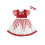 (6-7 Years, Red) Elegantes Minikleid mit mit Haarband 1