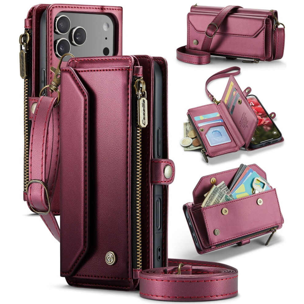Caseme Leather Wallet Case For Iphone 17 Pro 6.3-Inch With 913211544716
