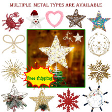 Lighted Christmas Tree Topper Star 9in LED