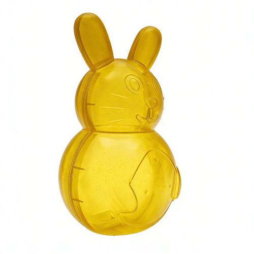 Boîte à bonbons en forme de lapin de Pâques (jaune)