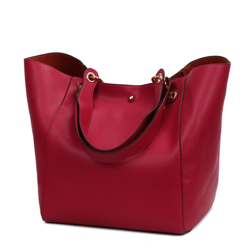 Bolsa feminina requintada e confortável, estilo retrô, simples, de ombro, moderna.