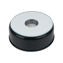 LED Mute90Rotating Colorful White Light Lamp Stand Craft Ornaments3D Inner Carving Crystal Inner Carving Base