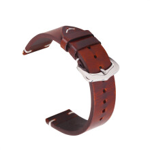 Cowhide strap oil wax retro oil color changing cowhide strap men's business intelligence strap